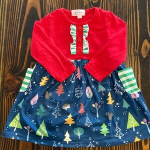 Marie Nicole long sleeve Christmas Dress size S (2T)
